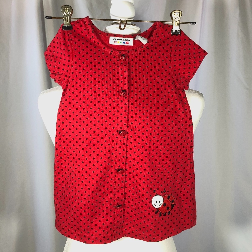 Girls Polka Dot Lady Bug Dress